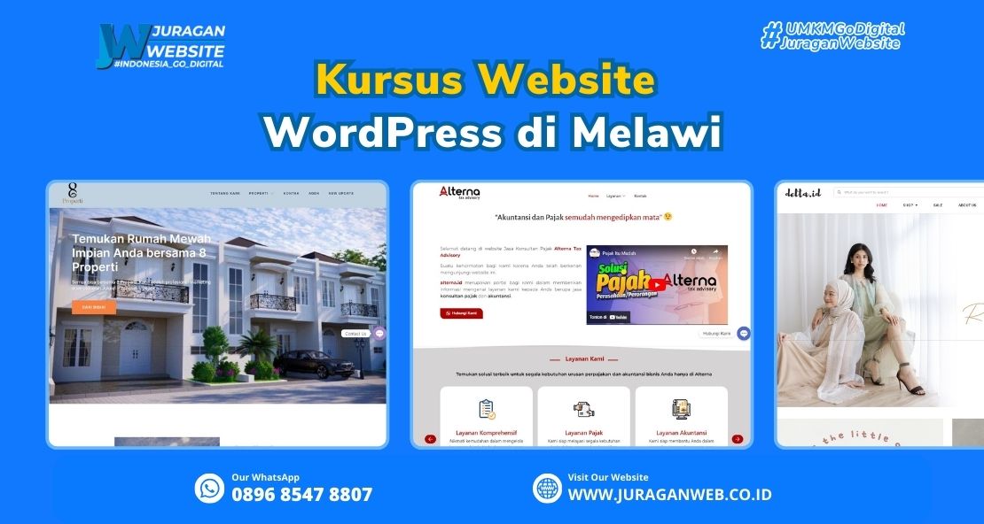 Kursus Website WordPress di Melawi