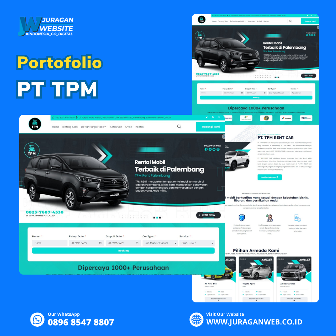 Portfolio Website: PT. TPM RENT CAR